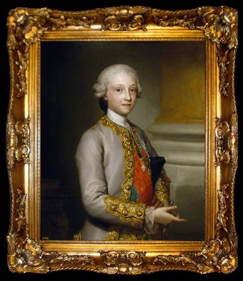 framed  Anton Raphael Mengs Portrait of the Infante Gabriel of Spain, ta009-2